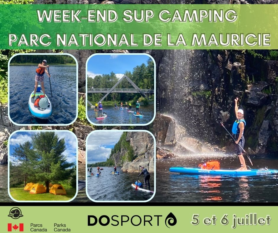 SUP camping dans le Parc national de la Mauricie