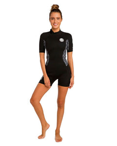 Women's RIP CURL wetsuit - DAWN PATROL BLACK AND WHITE 2mm