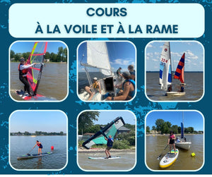 COURS À LA VOILE ET À LA RAME niveau 1 et 2